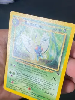 ENGLISH POKEMON BUTTERFREE 19/75 RARE WIZARDS NEO DISCOVERY PAPILUSION - VG+ - Image 2