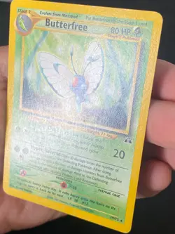 ENGLISH POKEMON BUTTERFREE 19/75 RARE WIZARDS NEO DISCOVERY PAPILUSION - VG+ - Image 3