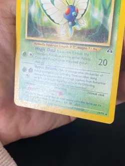 ENGLISH POKEMON BUTTERFREE 19/75 RARE WIZARDS NEO DISCOVERY PAPILUSION - VG+ - Image 4