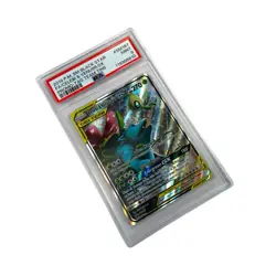 PSA 9 - Pokemon Celebi & Venusaur GX Sun Moon Black Star Promo SM167 Tag Team - Image 1