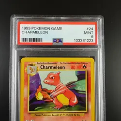 PSA 9 Charmeleon 24/102 Pokemon Base Set 1999 Non Holo Card - Image 2