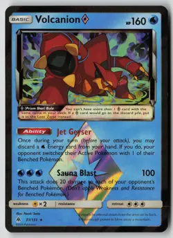 Pokemon TCG SM - Forbidden Light #31/131 Volcanion Prism Star - Image 1