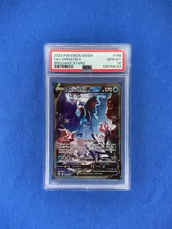 2022 Pokemon SwSh Brilliant Stars 156/172 Full Art Lumineon V PSA 10 GEM MINT - Image 1