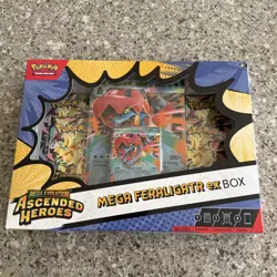 Pokemon TCG ME: Ascended Heroes, Mega Feraligatr Ex Collection Box - New Sealed - Image 1