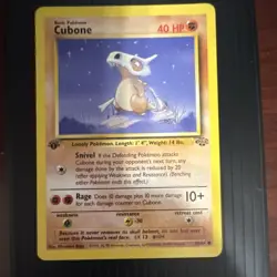 Pokemon Cubone Base Set 1st Edition 50/64 Basic HP40 Common Regular first - Image 1