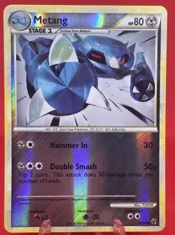 Metang 30/90 Undaunted Reverse Holo Foil Uncommon Pokemon TCG Card Mp - Image 1