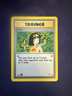 Pokemon TCG Erika Gym Heroes 1st Edition Card 100/132 - Image 1