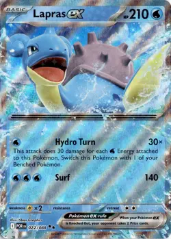 Lapras ex 022/088 ME03: Perfect Order Pokemon Card TCG - Image 1