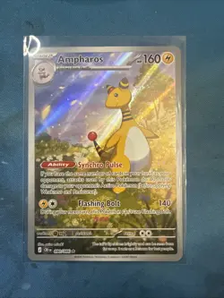 Ampharos Illustration Rare 090/086 Chaos Rising Pokemon Eng NM Holo EARLY - Image 1