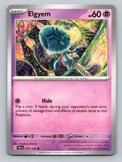 2024 Pokemon Card Temporal Forces Elgyem 73/162 - Image 1