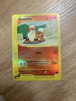 Growlithe 62/144 Skyridge REVERSE HOLO Near Mint Pokemon Card - Image 1