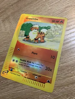 Growlithe 62/144 Skyridge REVERSE HOLO Near Mint Pokemon Card - Image 2