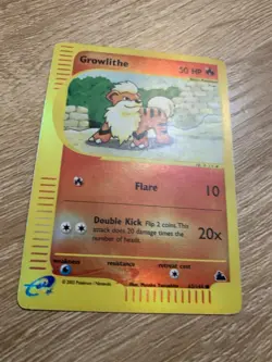 Growlithe 62/144 Skyridge REVERSE HOLO Near Mint Pokemon Card - Image 3