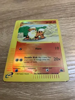 Growlithe 62/144 Skyridge REVERSE HOLO Near Mint Pokemon Card - Image 4