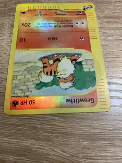 Growlithe 62/144 Skyridge REVERSE HOLO Near Mint Pokemon Card - Image 5