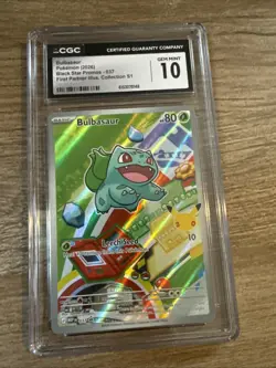 Pokemon TCG Bulbasaur First Partners Illustration Collection CGC Gem Mint 10 - Image 1