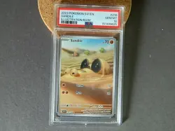 POKEMON SVI EN-SCARLET & VIOLET ILLUSTRATION RARE #216 SANDILE PSA 10 - Image 1