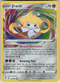 Jirachi 119/185 Amazing Rare Vivid Voltage Pokemon Lightly Played - Image 3