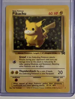 POKEMON PIKACHU BLACK STAR IVY PROMO - Image 1