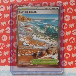 Surfing Beach 114/086 Holo- Pokemon Trainer Stadium TCG Ayumi Odashima - Image 1