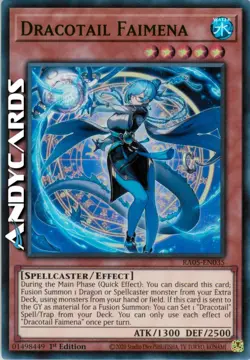 DRACOTAIL FAIMENA • (Dracocoda Faimena) • Super R • RA05 EN035 • 1Ed • Yugioh! - Image 1