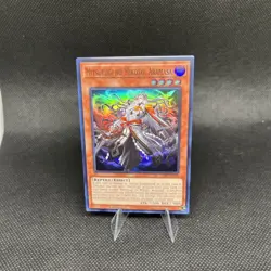YUGIOH MITSURUGI NO MIKOTO ARAMASA ALIN-EN090 SUPER 1ST ED NM - Image 1