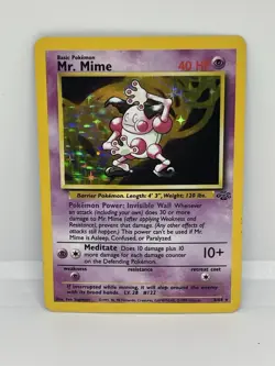 Mr. Mime Holo 6/64 - Jungle Set Unlimited - Rare Vintage - WOTC Pokemon Card LP - Image 1