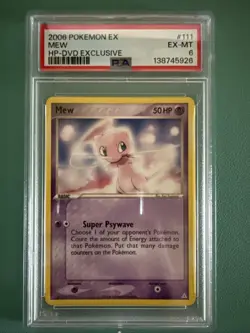 Pokemon TCG League Mew 2006 DVD Promo Card, 111/110, 50 HP - Image 1