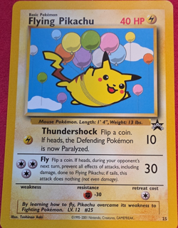 Pokemon Flying Pikachu 25 Promo Basic Promo 40 HP English Vintage Card - Image 1