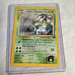Erika's Venusaur 4/132 Gym Challenge Holo Rare Unlimited Pokemon TCG Card - Image 1