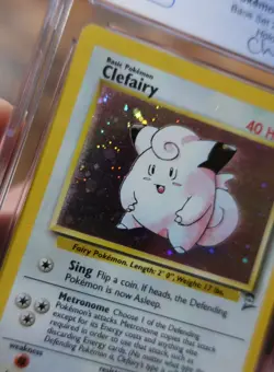 Clefairy 6/130 CGC 5.5 Chumlee Signed Additional Ink Error Holo Pokemon Card - Image 4