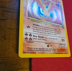 Pokemon Moltres 12/62 Fossil Holo Rare 70 HP Basic English Card - Image 4