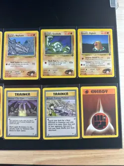 Pokemon Gym Heroes/ Challenge Brock Lot 12 Cards English ~MP/HP - Image 3