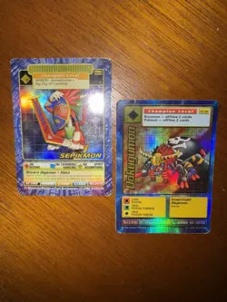 2 Halo Foul DIGIMON Cards 2002 Sepikmon And Dokugumon 1999 - Image 3