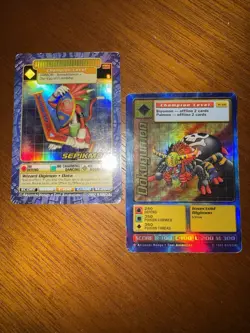 2 Halo Foul DIGIMON Cards 2002 Sepikmon And Dokugumon 1999 - Image 4