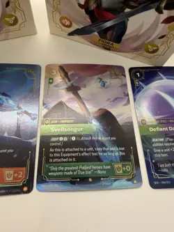 x2 Riftbound TCG Spiritforged Champion Deck Lot FIORA OPENED With 4 Card Lot! - Image 4