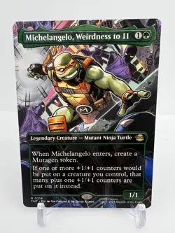 MTG Michelangelo, Weirdness to 11 (Borderless) Normal NM | 214 TMT R - Image 1