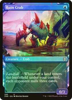 Ruin Crab Zendikar Rising MTG MAGIC CRAB FOIL O243 - Image 1
