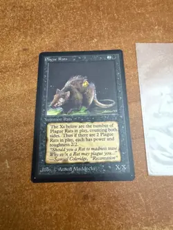 Magic: The Gathering Beta Series - Plague Rats (122) NM - Image 1