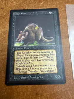 Magic: The Gathering Beta Series - Plague Rats (122) NM - Image 2