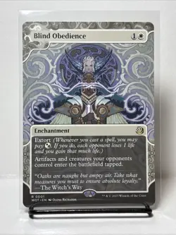 Blind Obedience (Non-foil) Wilds of Eldraine: Enchanting Tales 0001 Rare MTG - Image 1