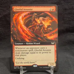 Magic The Gathering Gleeful Arsonist Extended Art Commander Duskmourn R… - Image 1