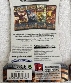 Pokemon TCG XY—Steam Siege 3 Booster Packs (10 Cards Each, 2016) - Image 4