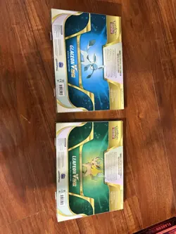 Pokemon TCG Glaceon And Leafeon Vstar Special Collection Boxes Box Set Of 2 - Image 3