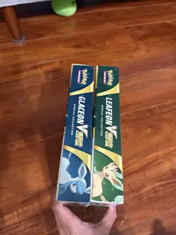 Pokemon TCG Glaceon And Leafeon Vstar Special Collection Boxes Box Set Of 2 - Image 4