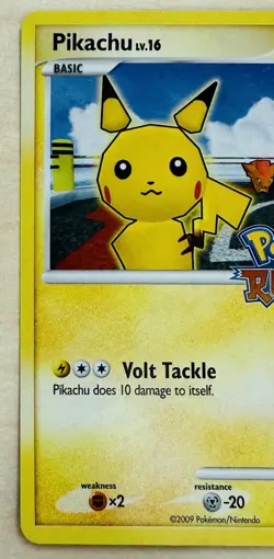 2009 Pokemon Rumble Pikachu 7/16 Holo Very Rare Hard To Find! LP Condition - Image 3