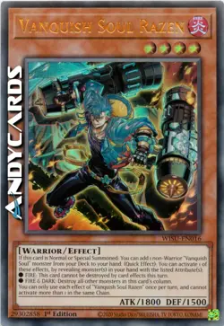 VANQUISH SOUL RAZEN (Sgomina Anima Razen) • Ultra R • WISU EN016 • 1Ed • Yugioh! - Image 1