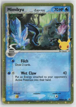 Mimikyu (Delta Species) SWSH136 Holo Promo Sword & Shield Promo Pokemon NM - Image 1