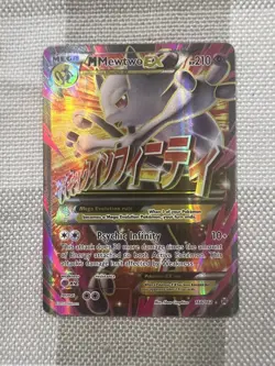 Pokemon TCG XY Breakthrough 160/162 Mega Mewtwo EX Full Art Holo Rare Card *NM* - Image 1