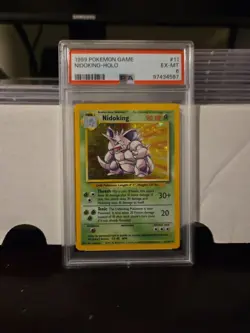1999 Pokemon - Nidoking - Holo - 11/102 - PSA 6 - Image 1